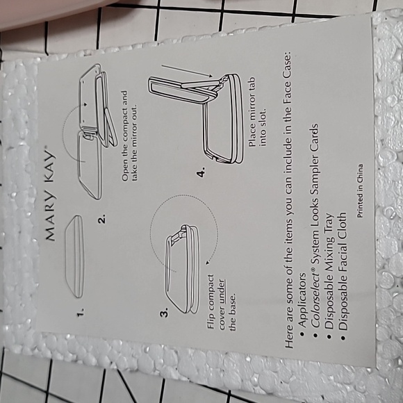 Vintage Mary Kay Consultant Pink Travel Mirror New Old Stock - Picture 2 of 8